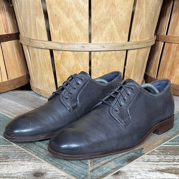 Cole Haan Warner Grand Postman Burnished Gray Leather Oxfords Shoes Mens 9.5 main image 11